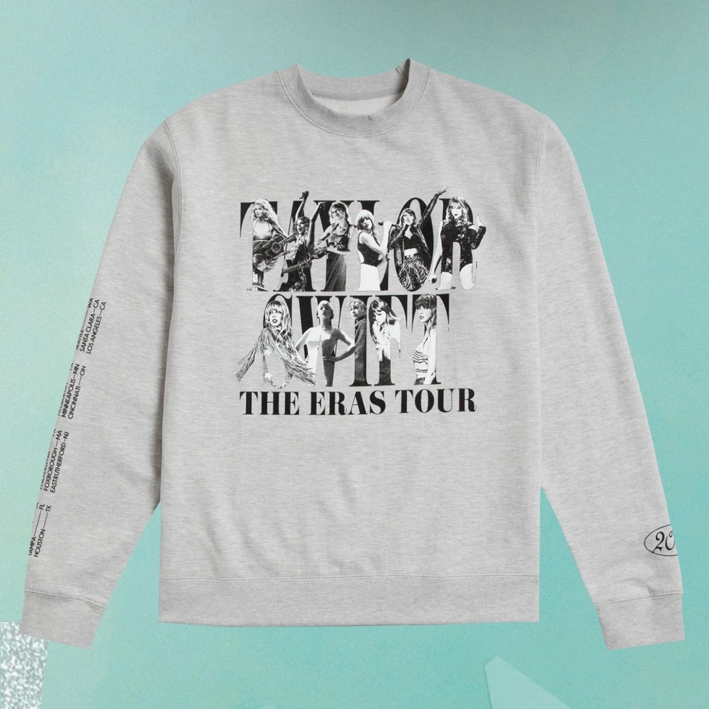 Taylor swift eras tour crewneck sweatshirt size XL